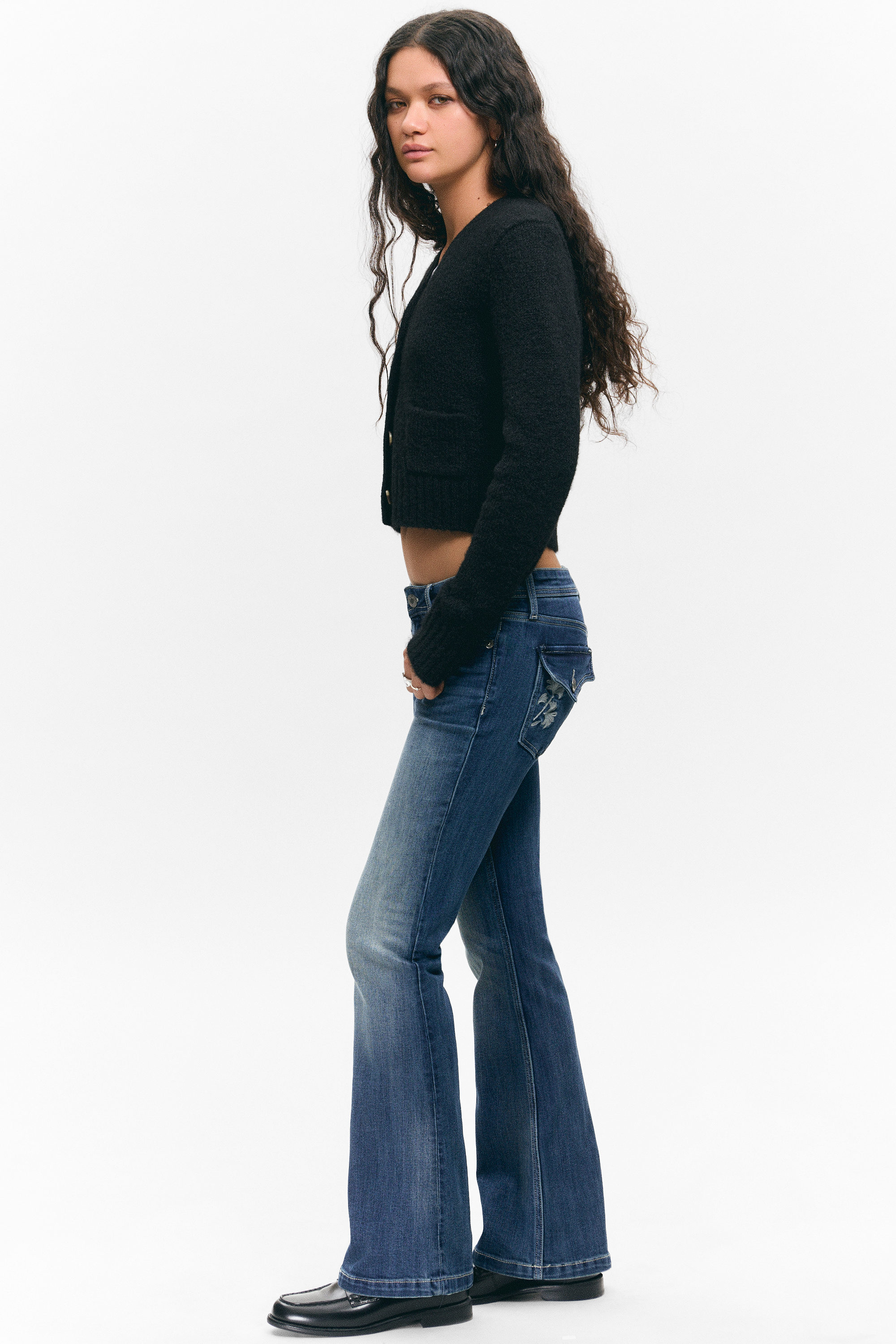 Medusa Blue - Dunkelblau - Low-Waist-Jeans mit Bootcut - 2