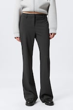 Dunkelgrau - Anzughose mit Schlag - 1