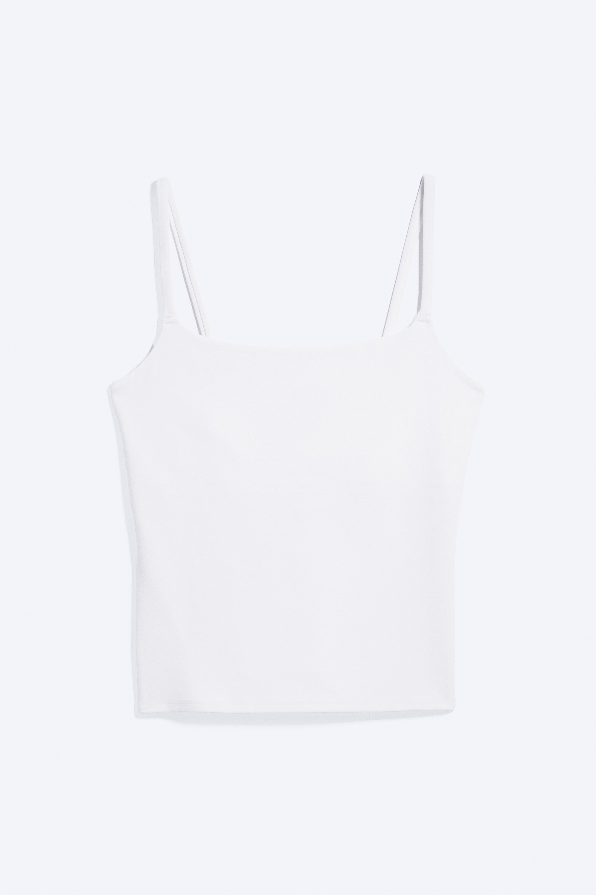 Top deportivo con tirantes - Blanco roto/Azul marino