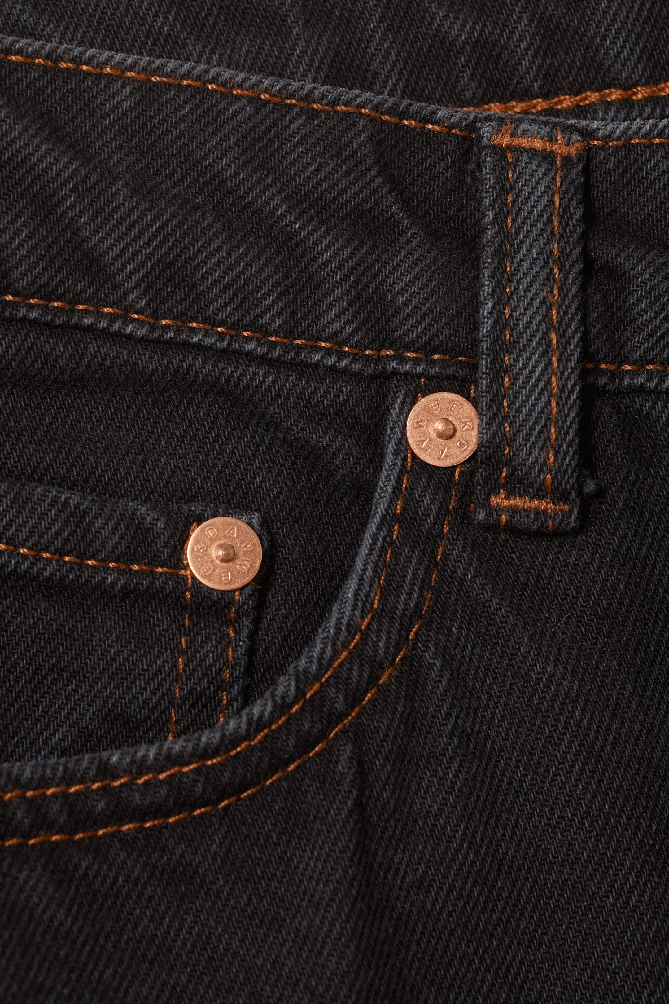 Ink Black - Schwarz - Schmale Jeans City mit hohem Bund - 1