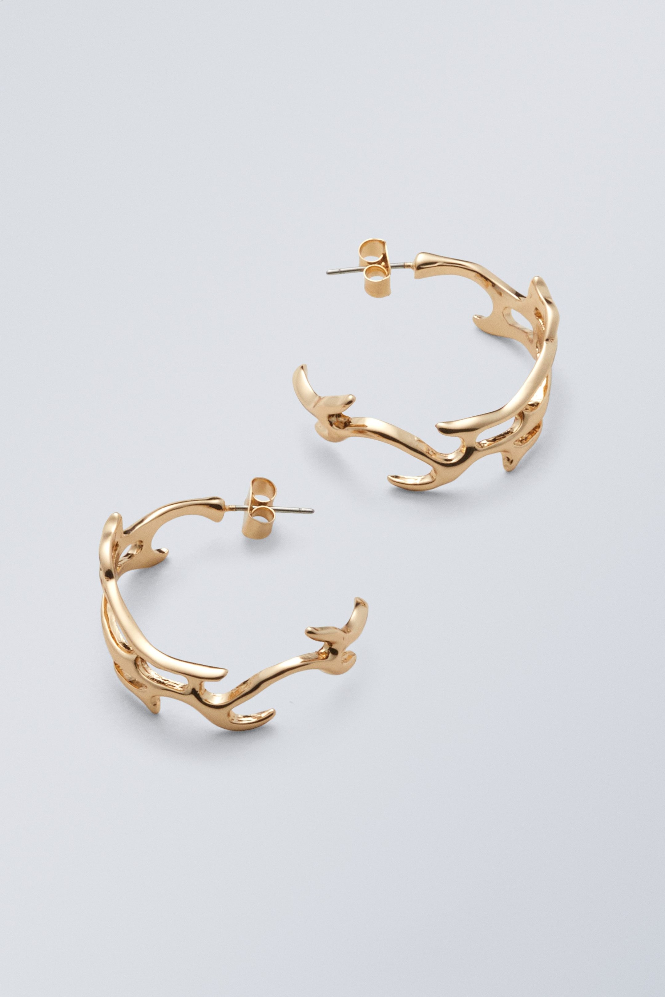 Gold - Asta Hoop Earrings - 0