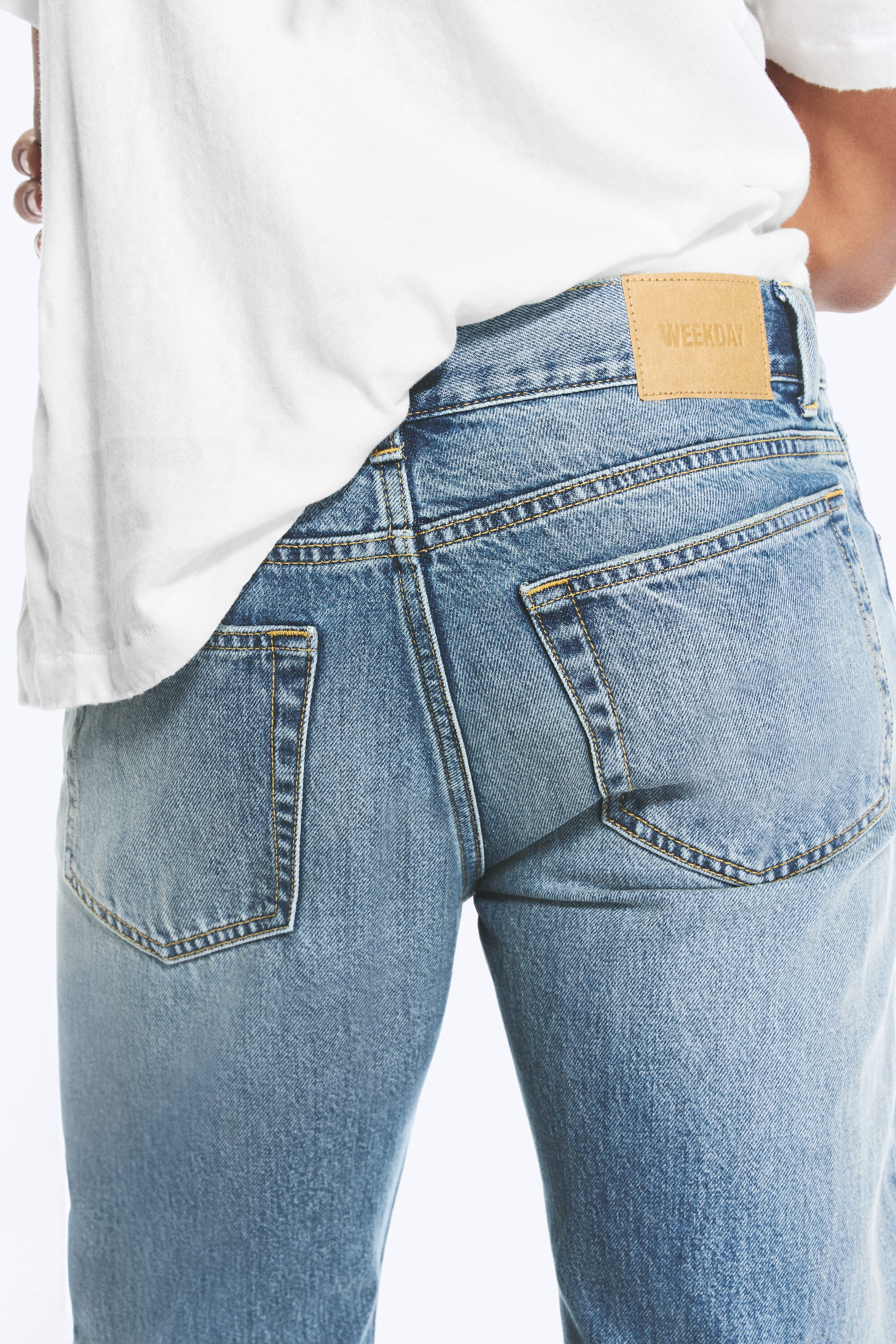 Stirrup Blue - Mellanblå - Comet low waist slim straight jeans - 3