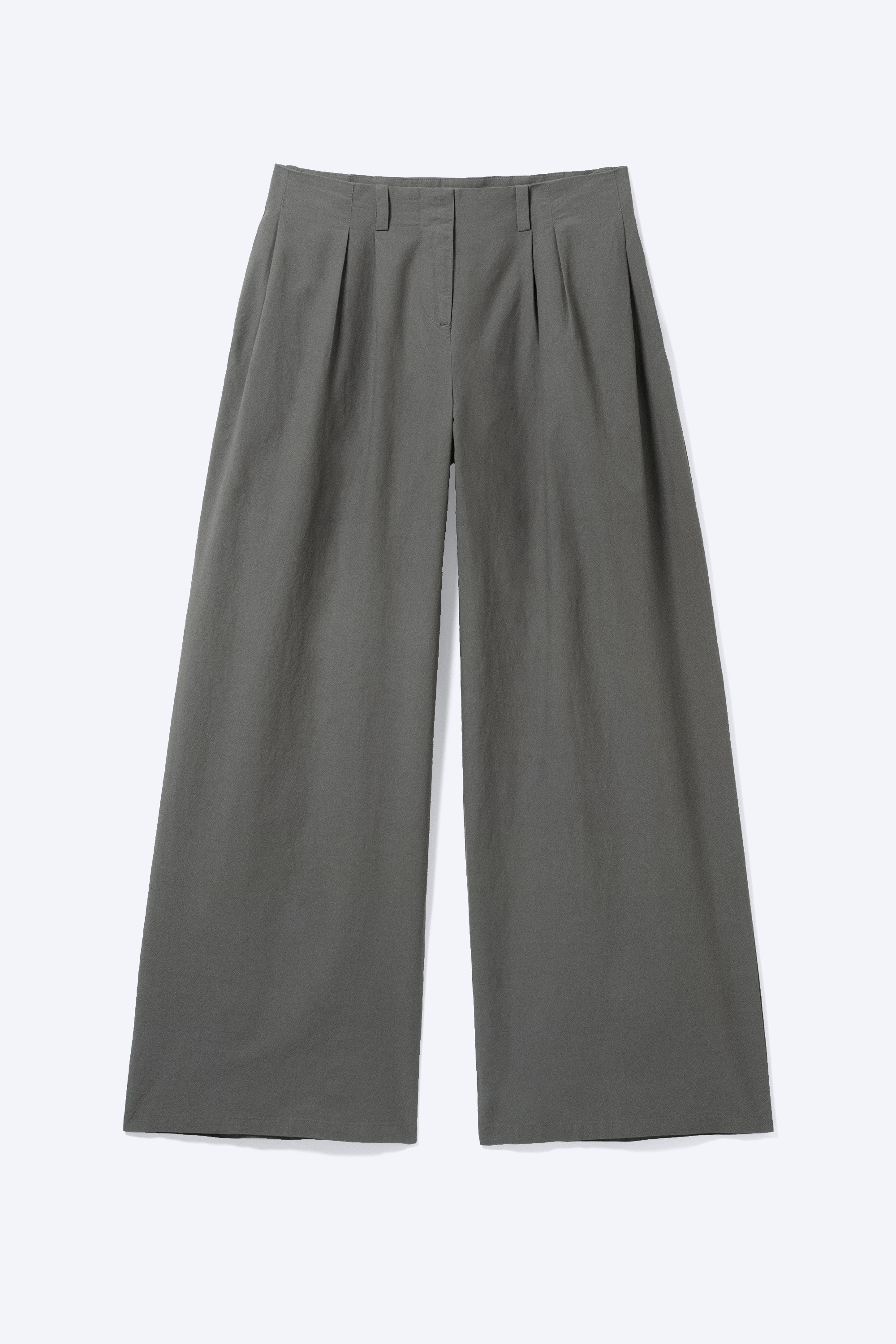 Pantalon plissé Aya - Gris foncé/Noir