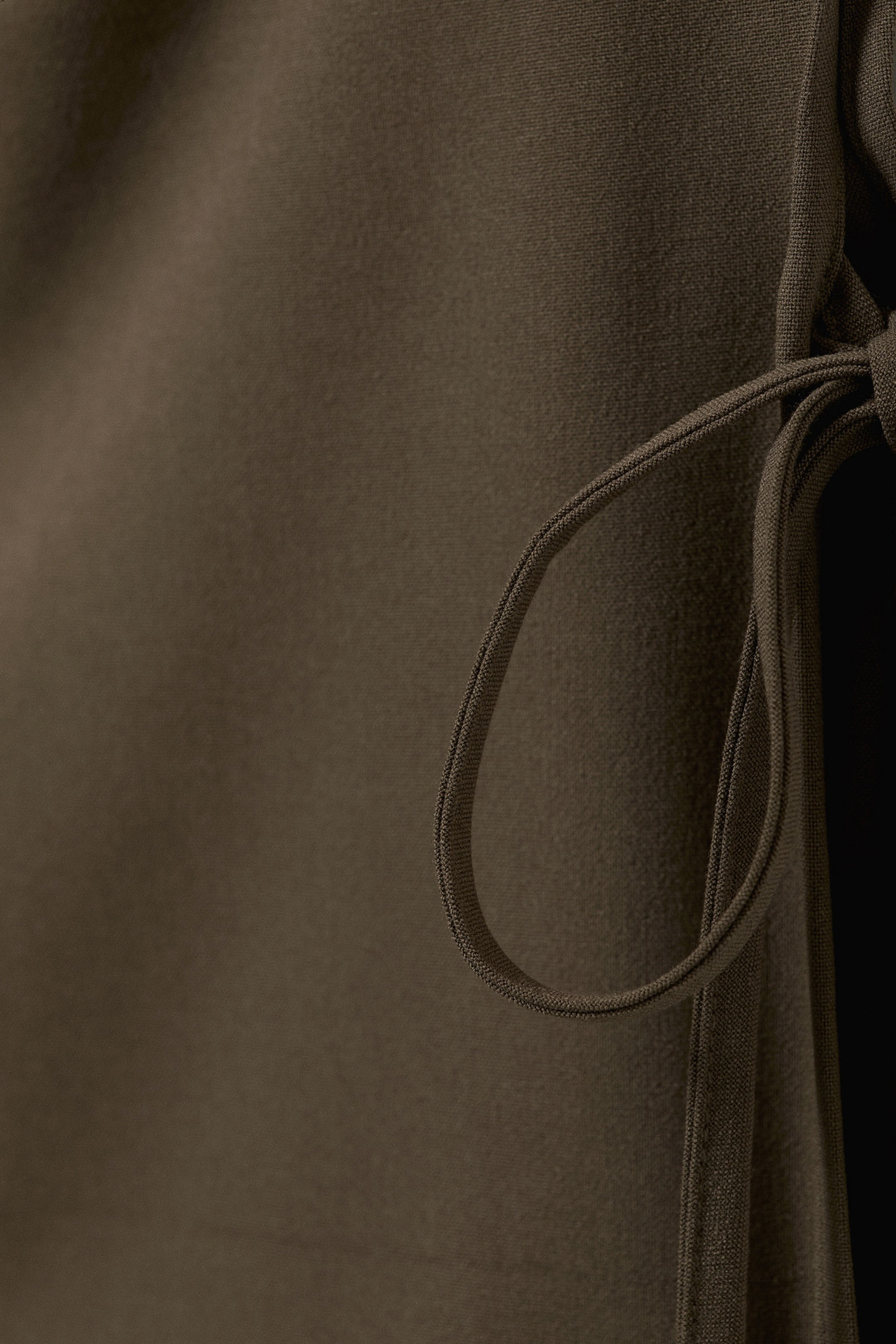 Dark Khaki Green - Slim Sleeveless Strap Top - 2
