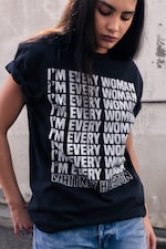 Black - Whitney printed tee - 1