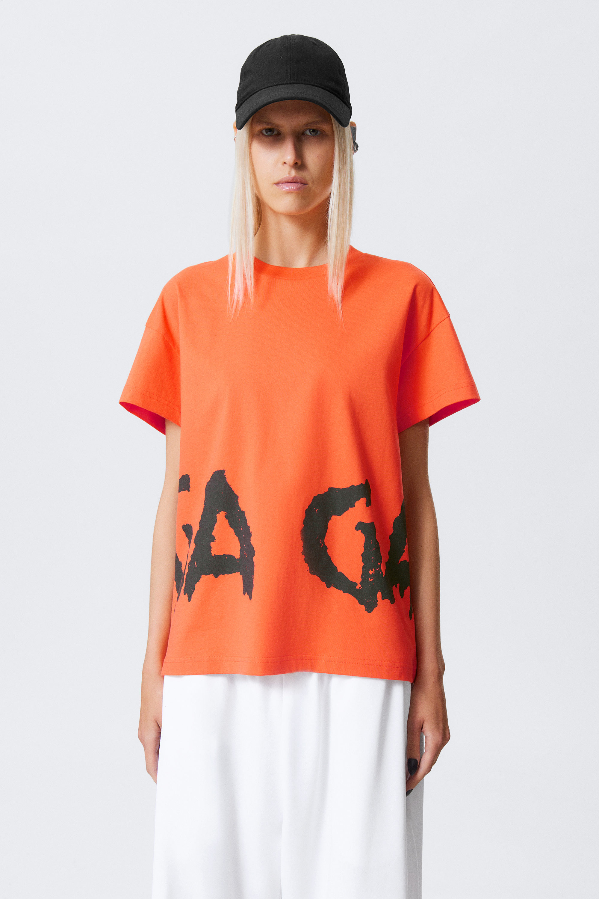 Orange - Gaga Short-Sleeved T-Shirt - 2