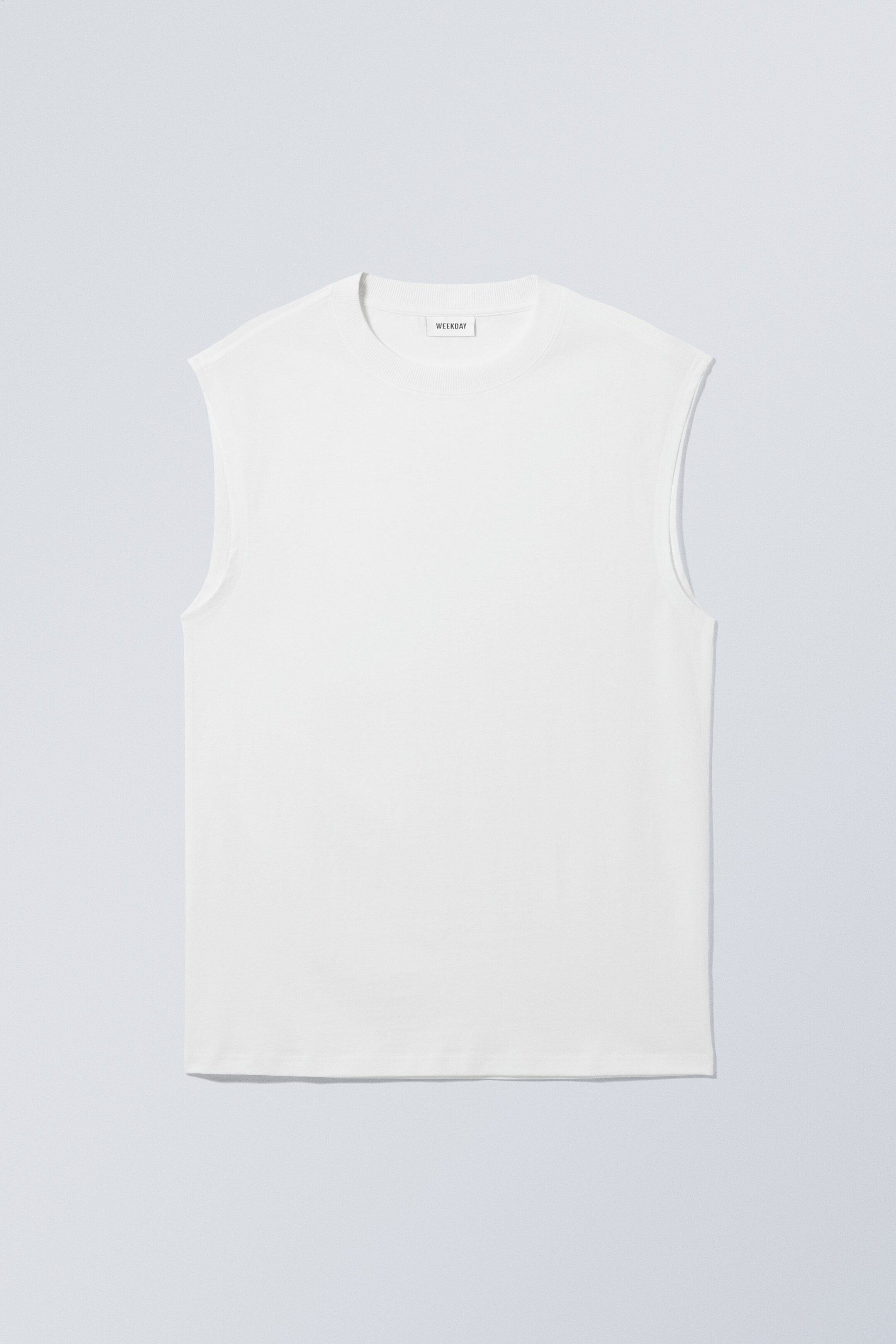 White - Ben Oversized Tank Top - 0