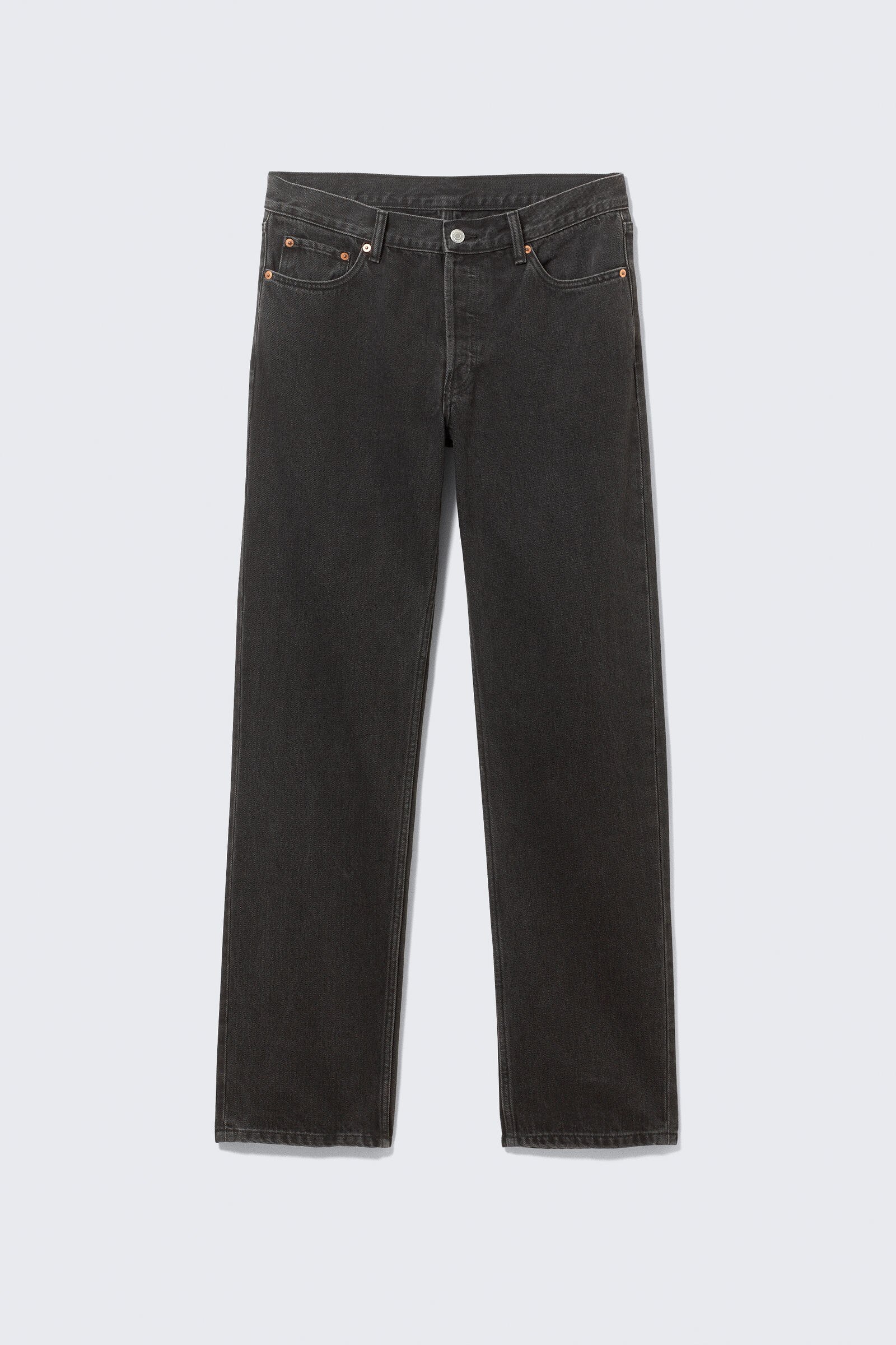 sunday slim tapered leg jeans - Almost Black - Black