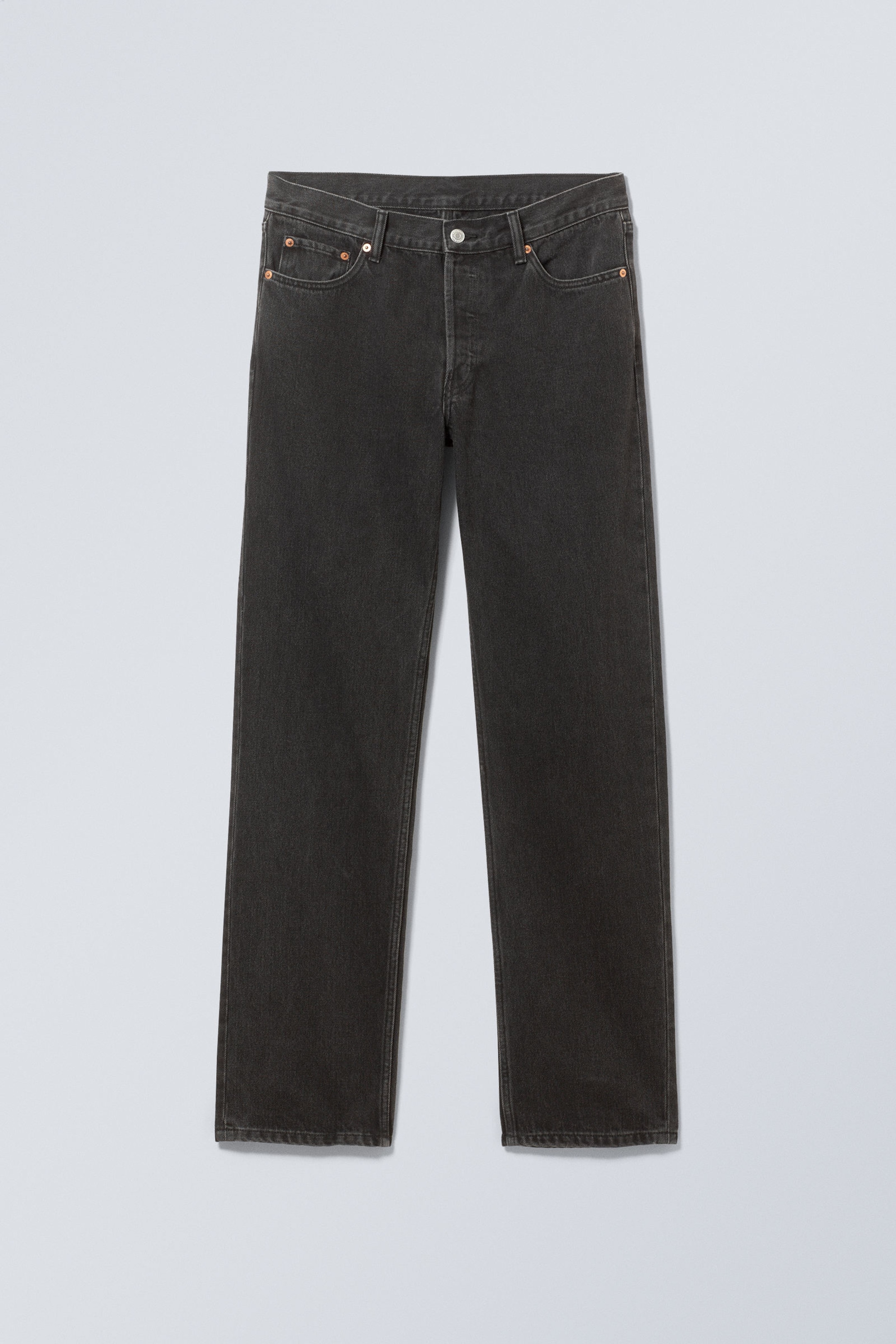 Tuned Black - Black - Klean Regular Straight Leg Jeans - 1