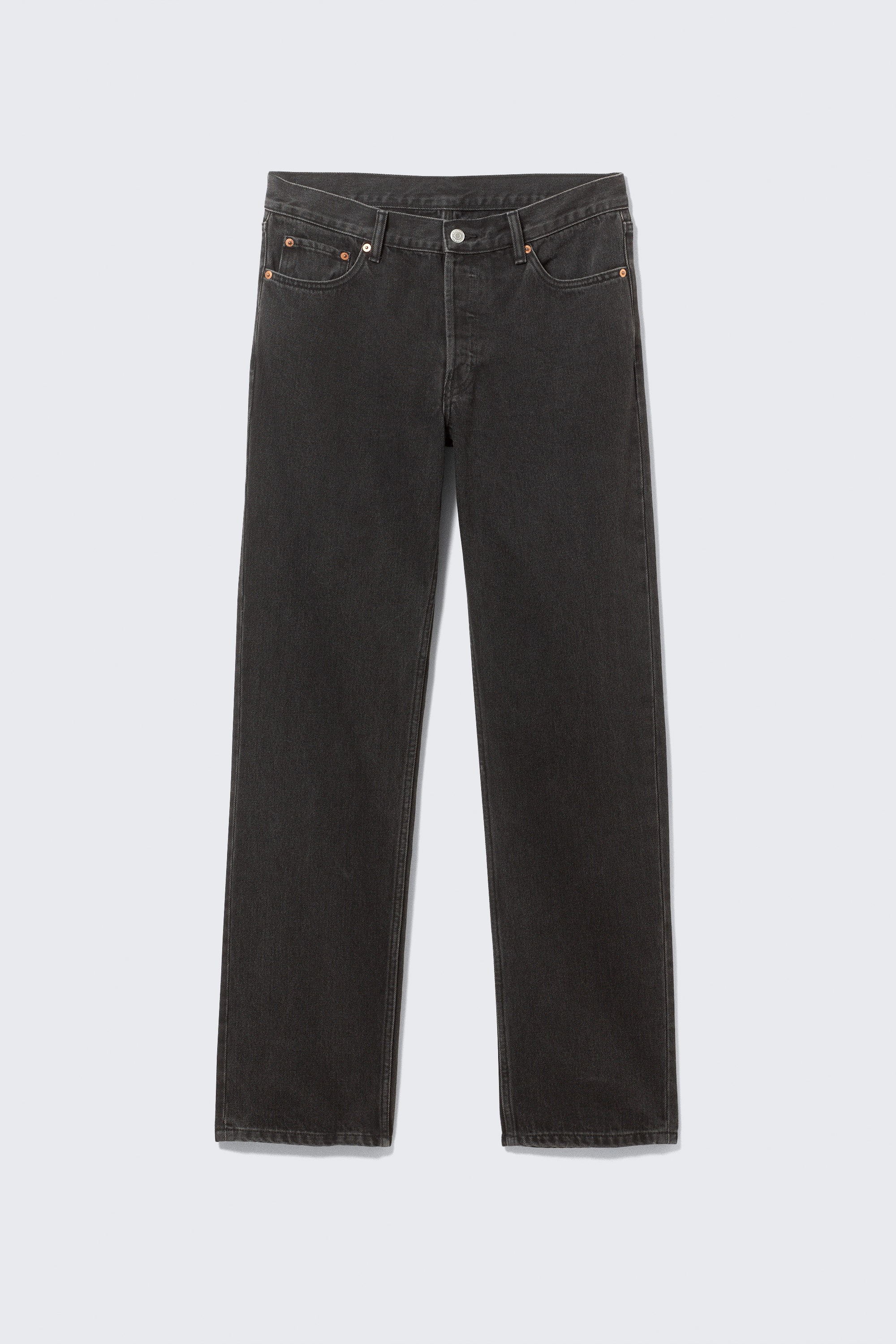 Tuned Black - Black - Klean Regular Straight Leg Jeans - 5