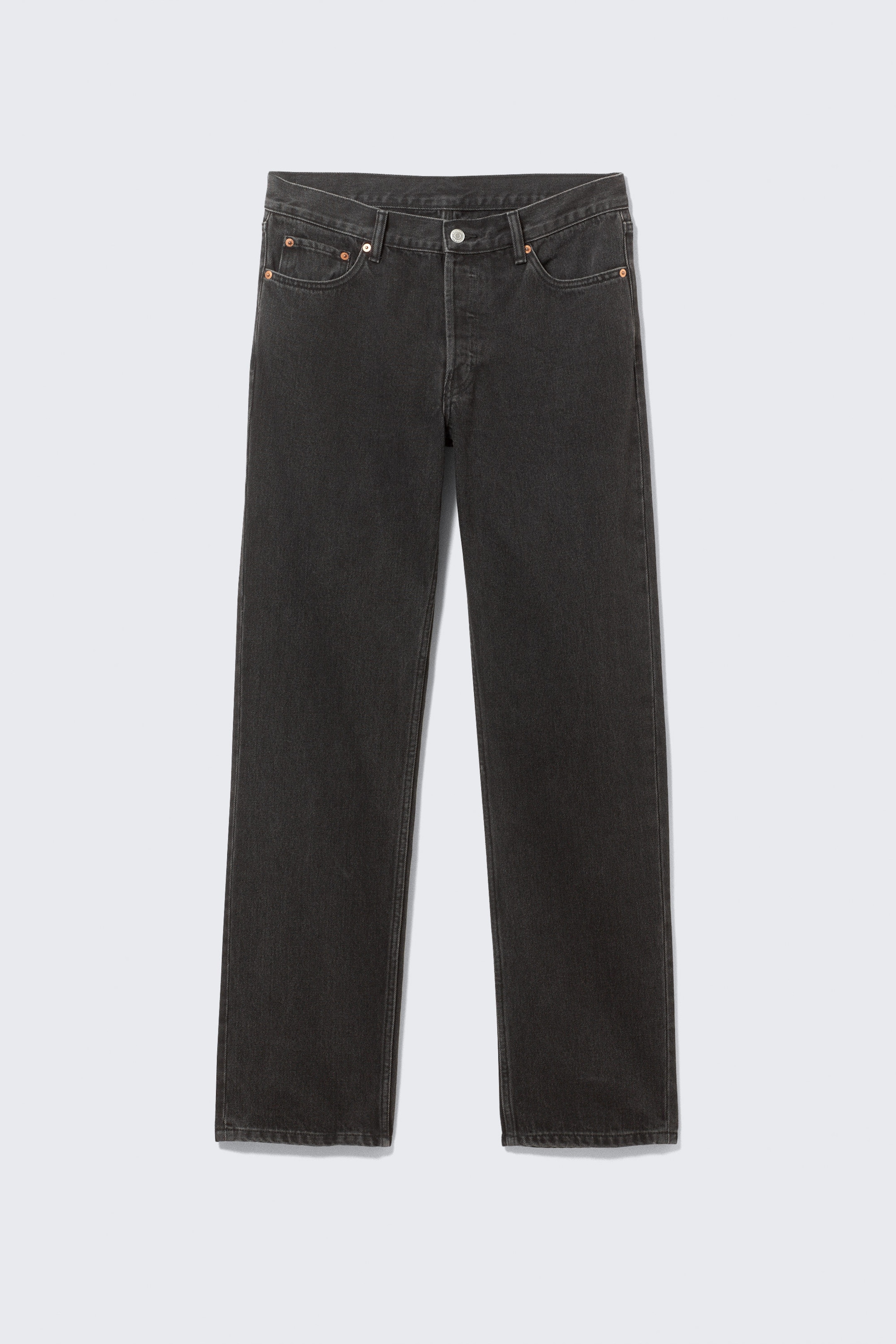 Tuned Black - Schwarz - Klean Mid Waist Regular Straight Leg Jeans - 5