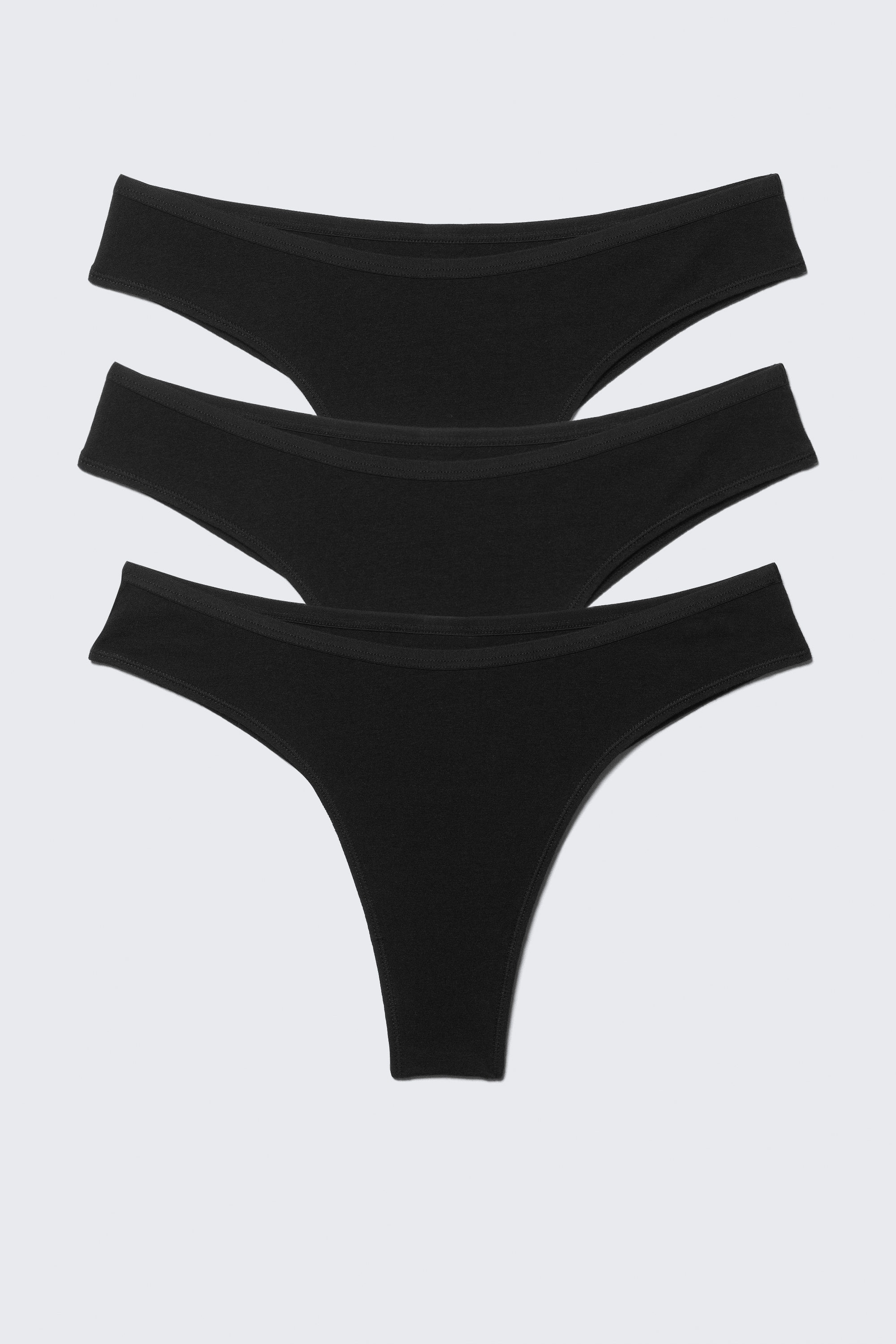 Black - 3-pack Inez Brazilian Cotton Briefs - 1