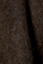 Dunkelbraun meliert - Oversized-Strickpullover aus Mohairmischung - 1