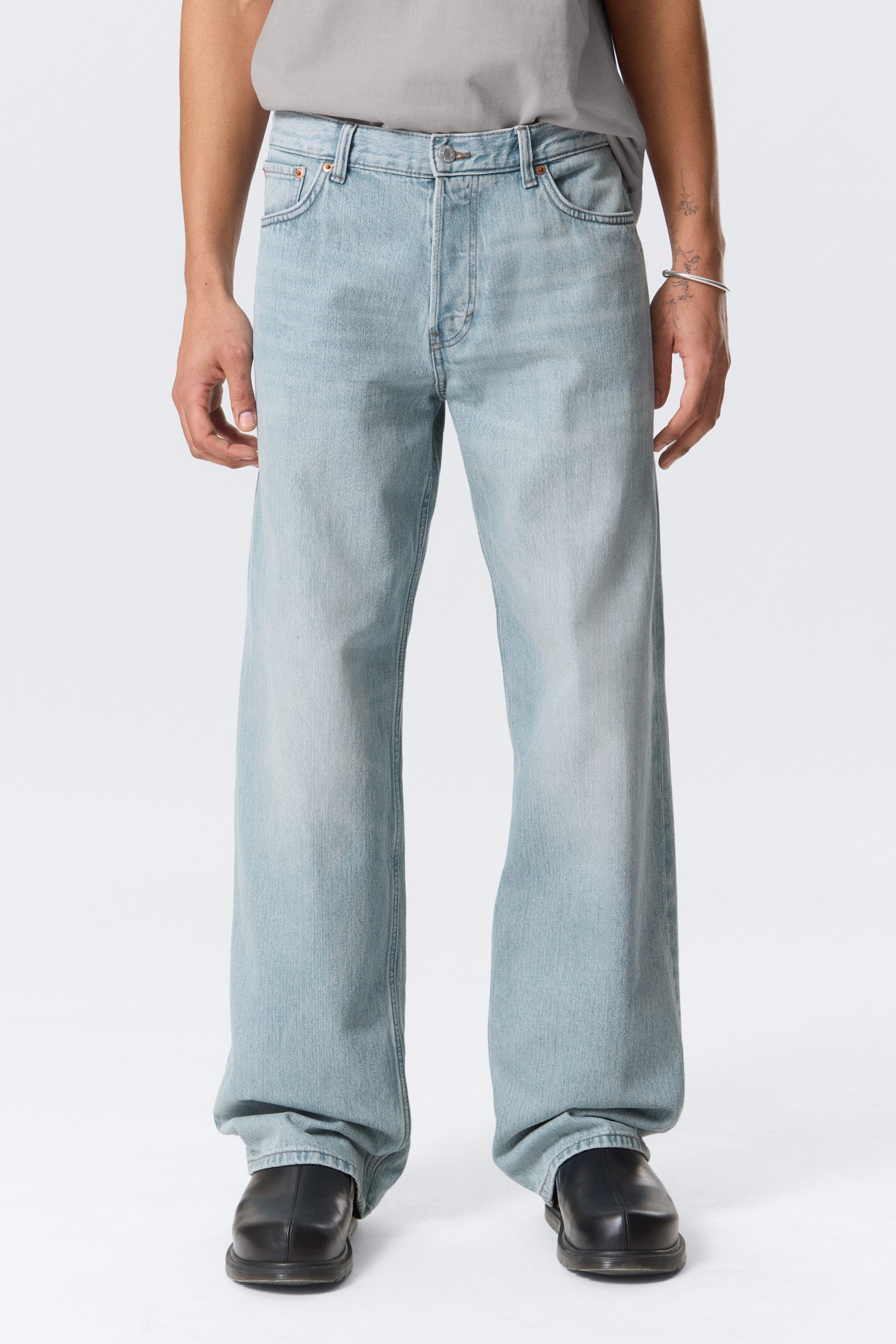 Aeon Blue - Light Blue - Sphere Low Rise Loose Straight Leg Jeans - 2