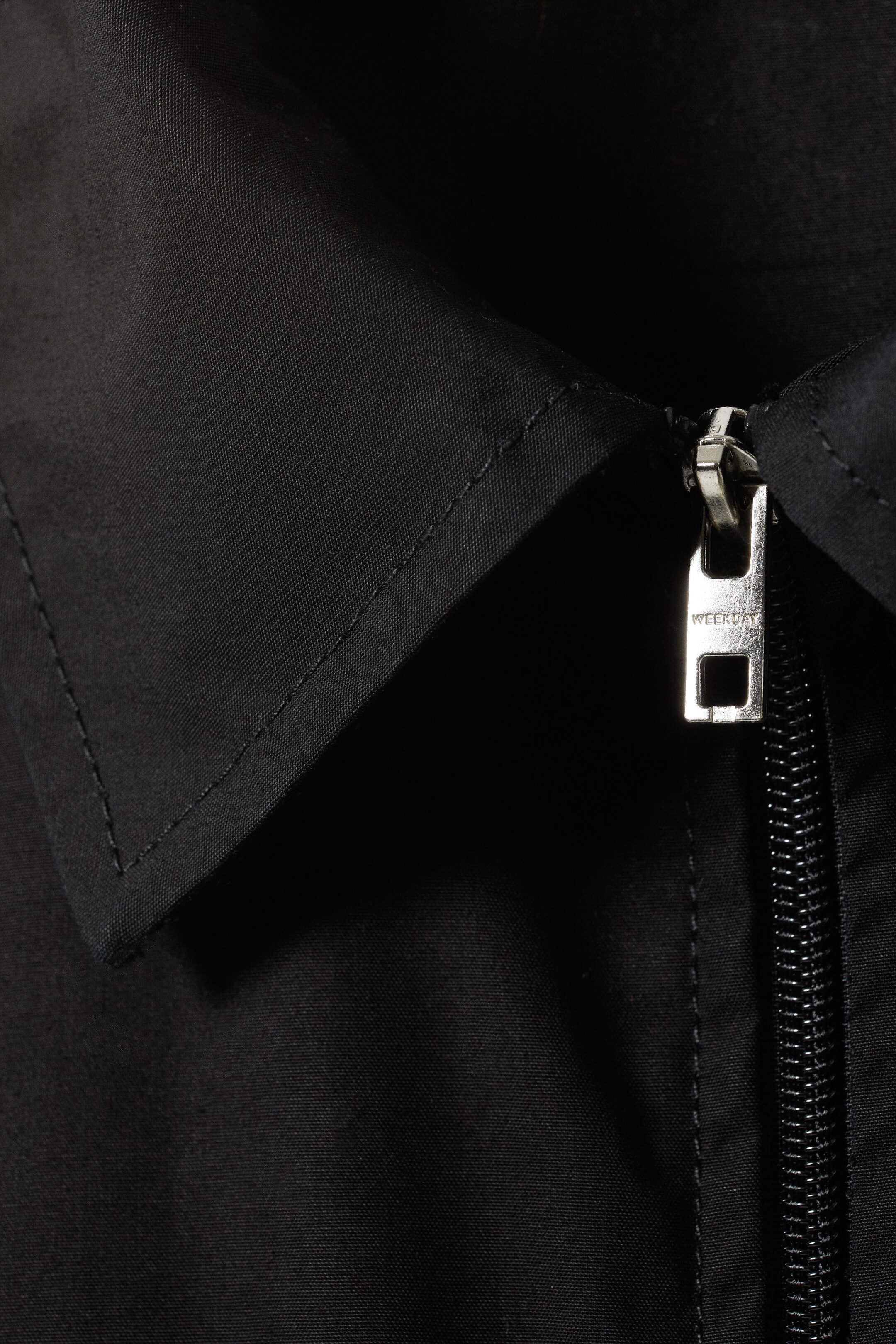 Zwart - Frank overshirt met rits - 1