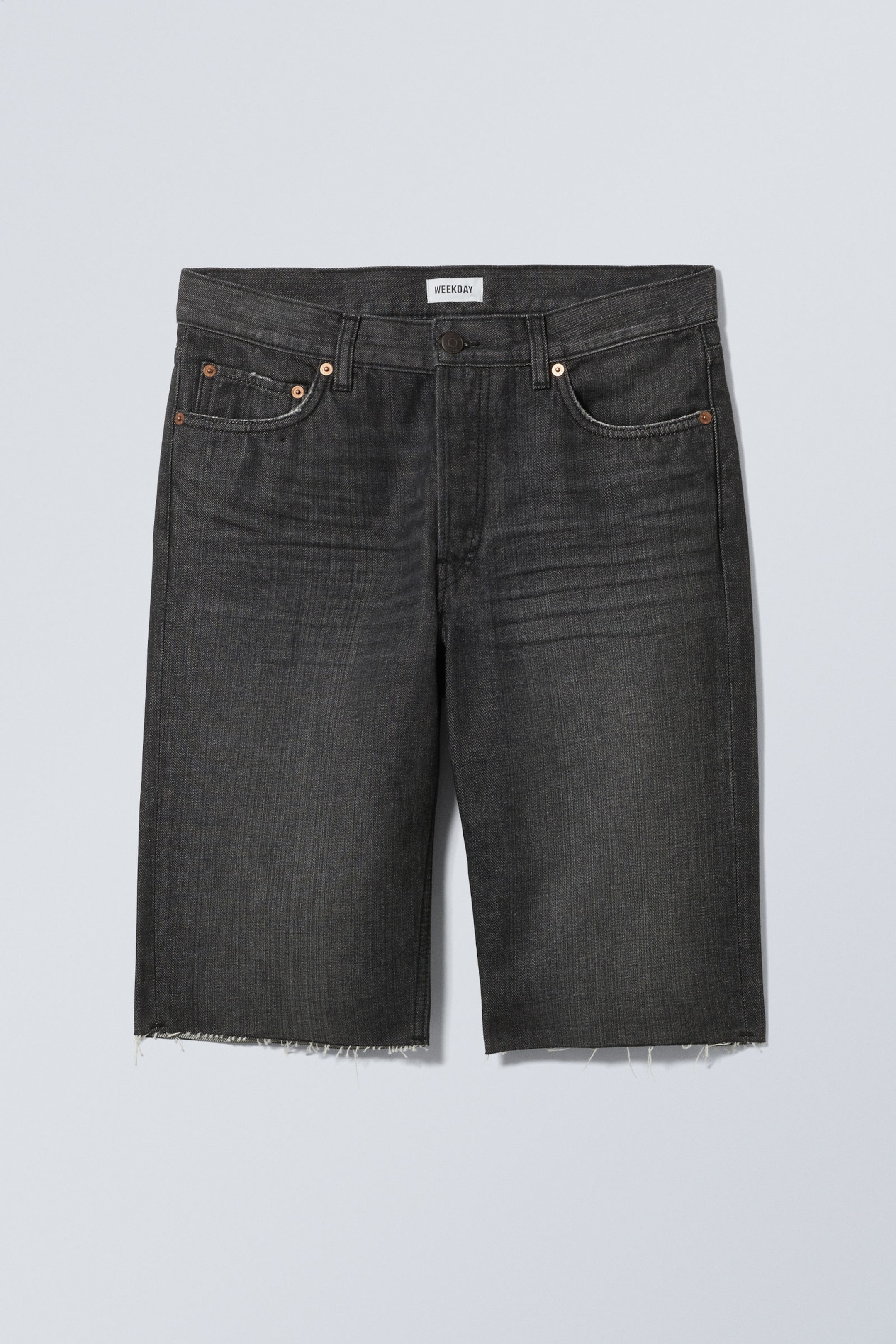 Ash Black - Straight Denim Shorts - 1