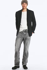 Alien Black - Noir foncé - SPACE JEAN TAILLE MI-HAUTE COUPE DROITE DÉCONTRACTÉE - 0