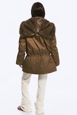 Brown - Fur-Trimmed Cotton Canvas Parka - 4