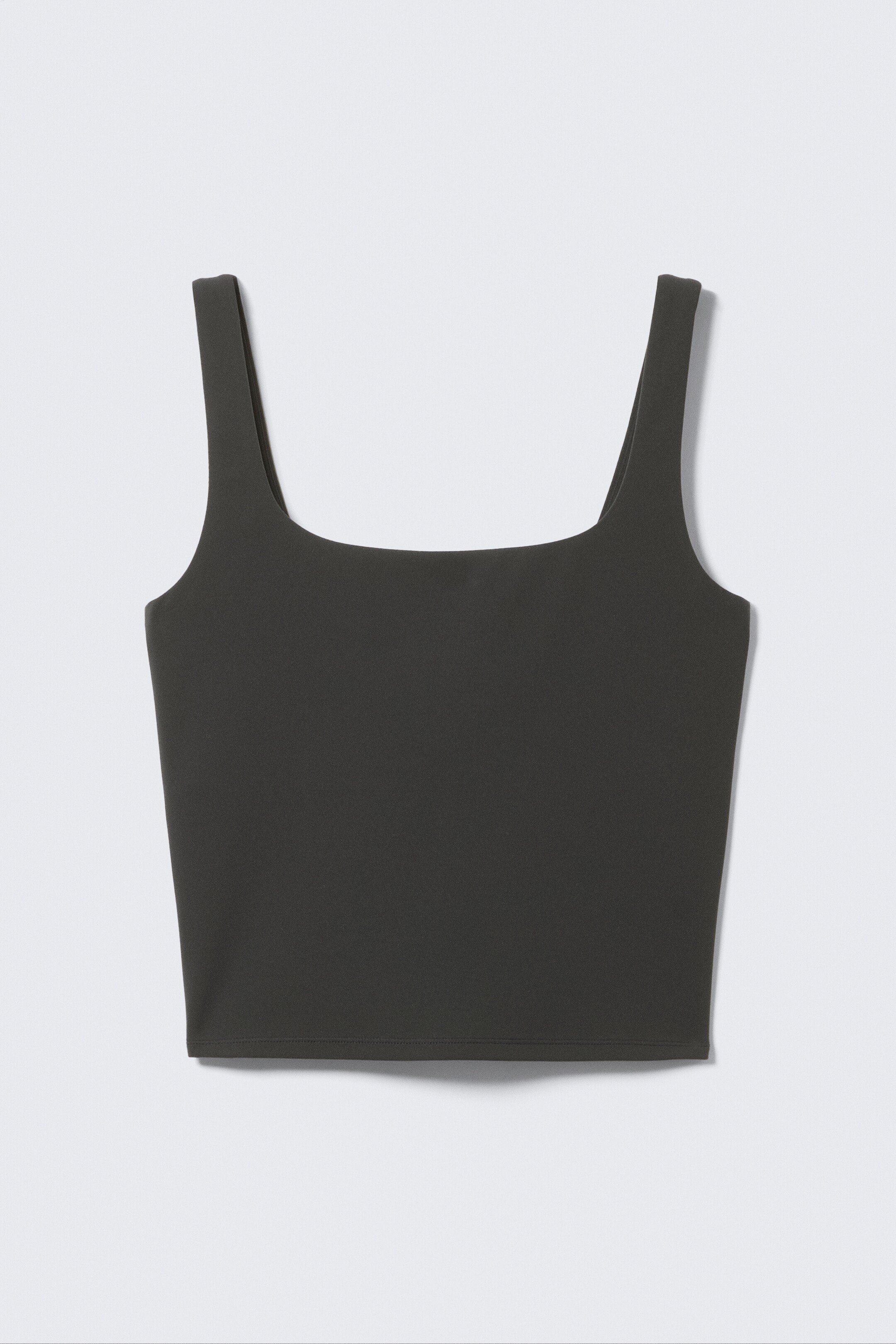Größeres Bild anzeigen: Cropped-Sporttop - Dunkelgrau - Ladies | H&M AT 5