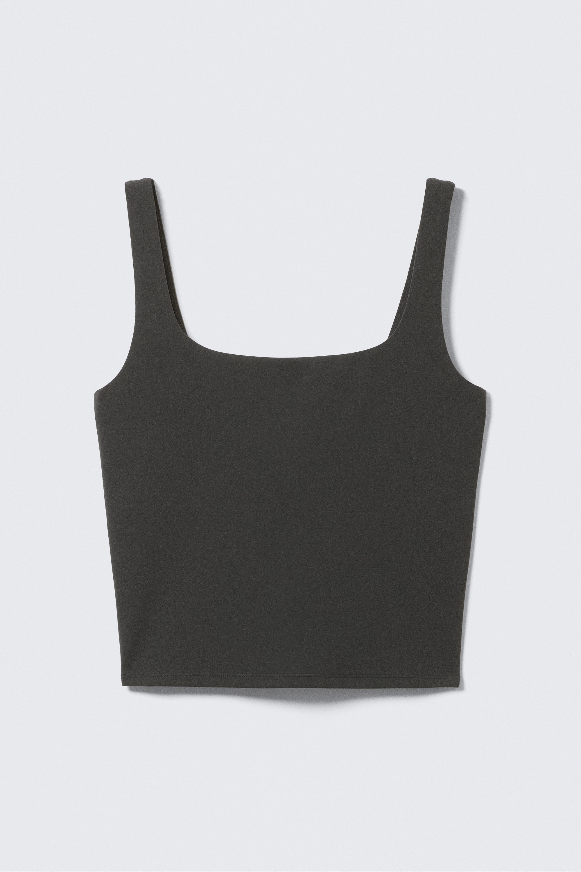 Dark Grey - Cropped Sports Top - 4