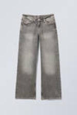 Canyon Grey - Mittelgrau - Ample Low Waist Loose Wide Leg Jeans - 5