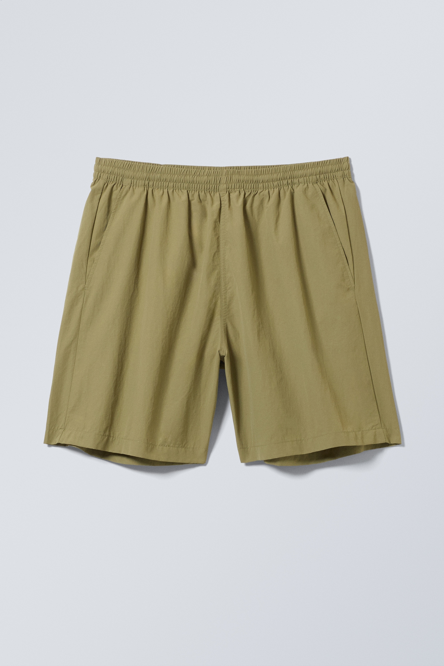 Ed Swim Shorts - Khaki Green/Yellow/Black