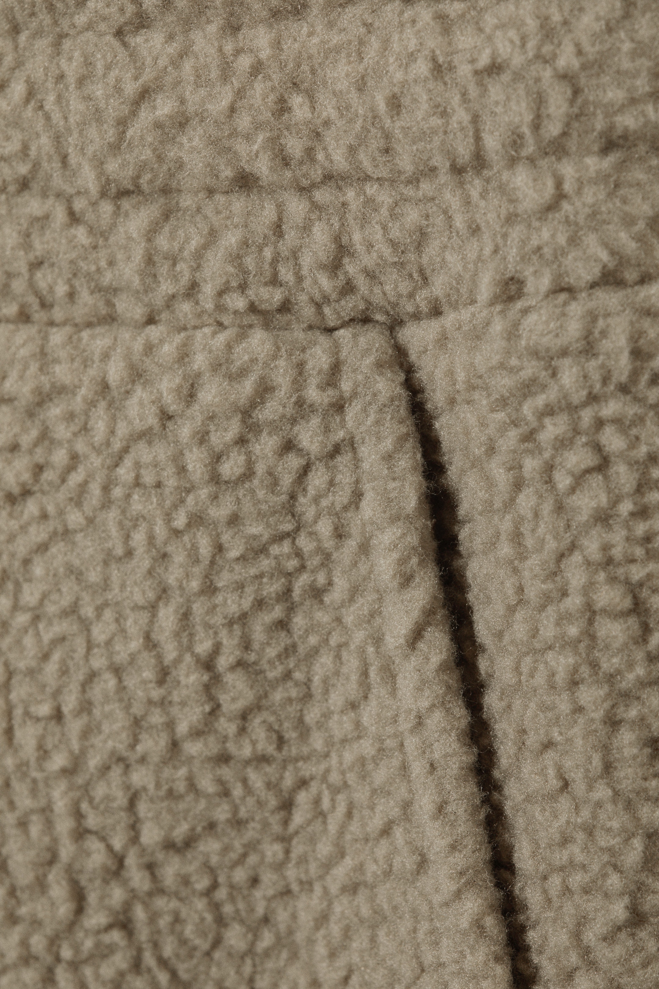 Beige - Lediga raka fleecebyxor - 2