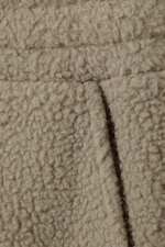 Beige - Lediga raka fleecebyxor - 3