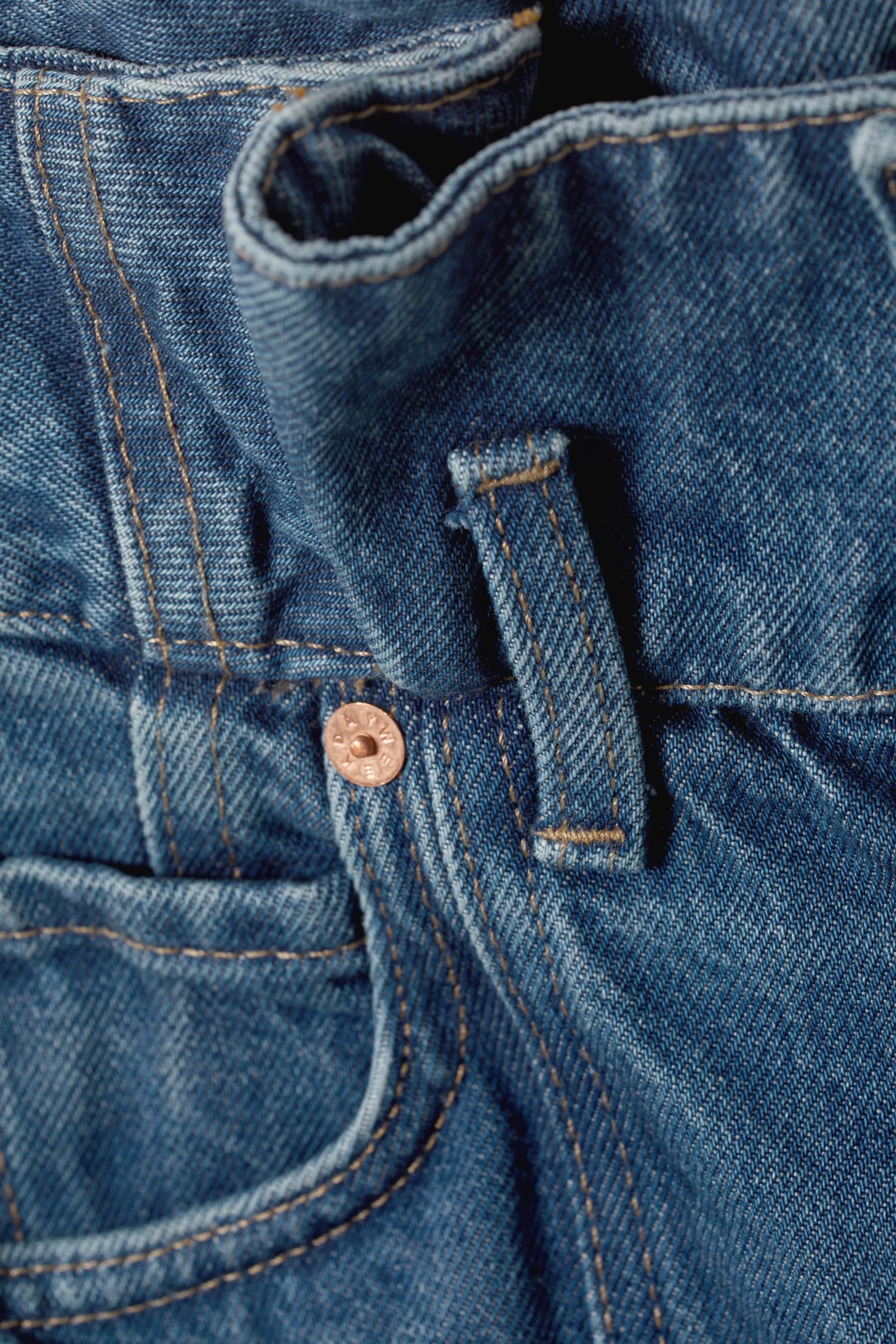 Vintage-Blau - Jeans Destin mit Paperback-Bund - 2