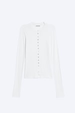 White - Pearl Button Cardigan - 3