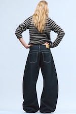 Blau - Solera – Lockere Barrel-Jeans - 5