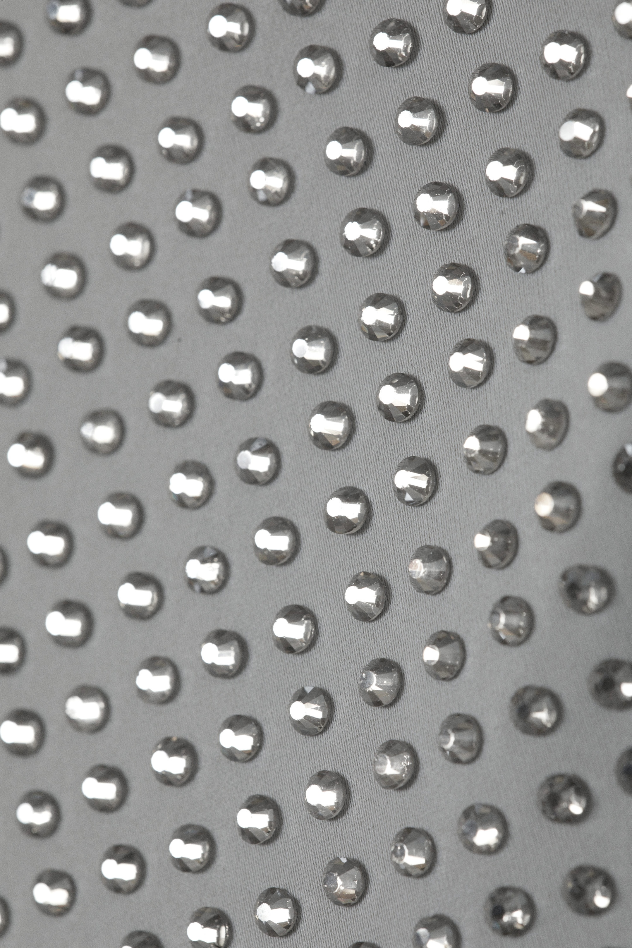 Grijs - strass-steentjes - Bikinibroekje met strass-steentjes en strikjes - 2