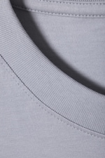 Bleu clair cendré - T-shirt carré classique - 2