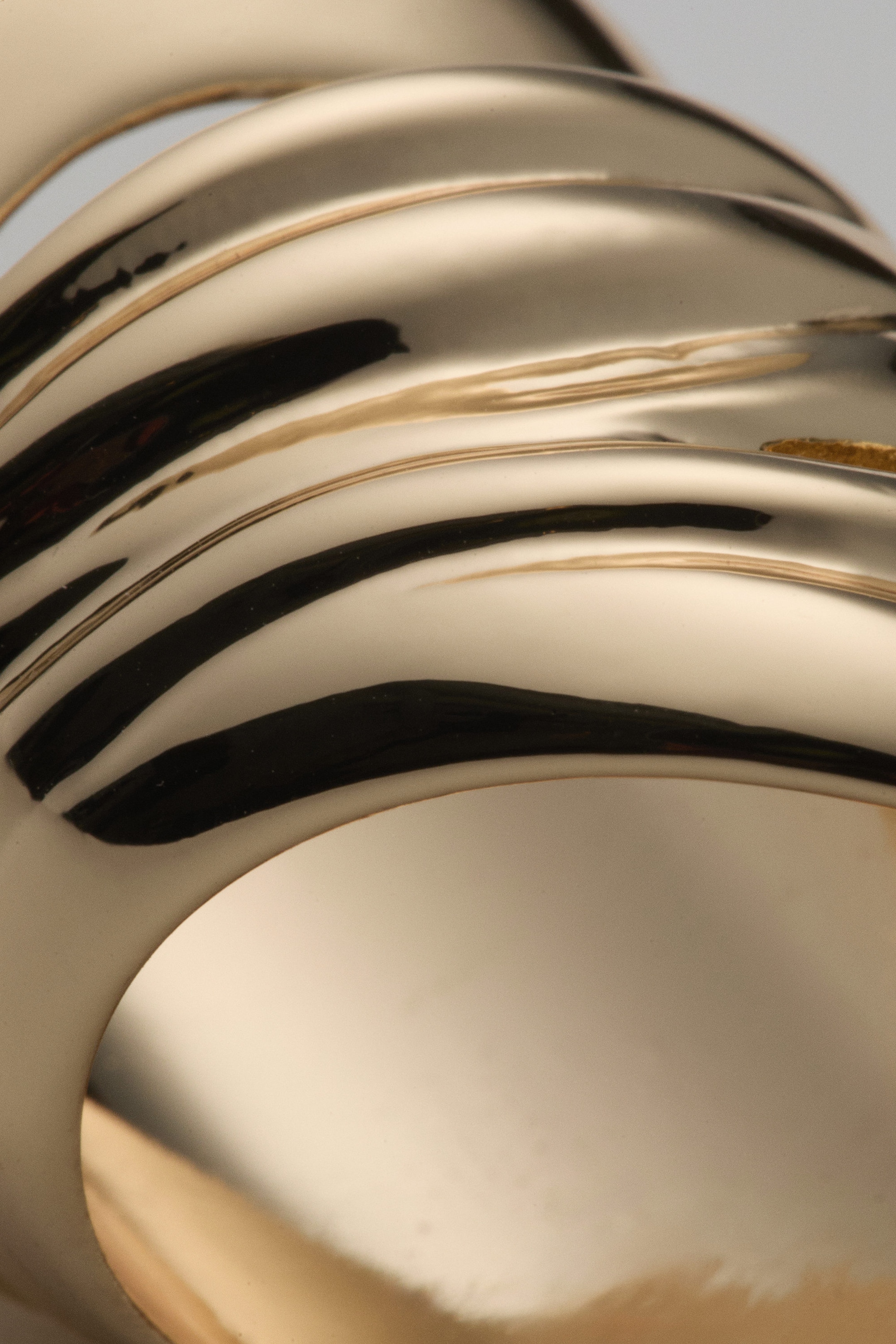 Golden - Chunky Organic Sculptural Ring - 2