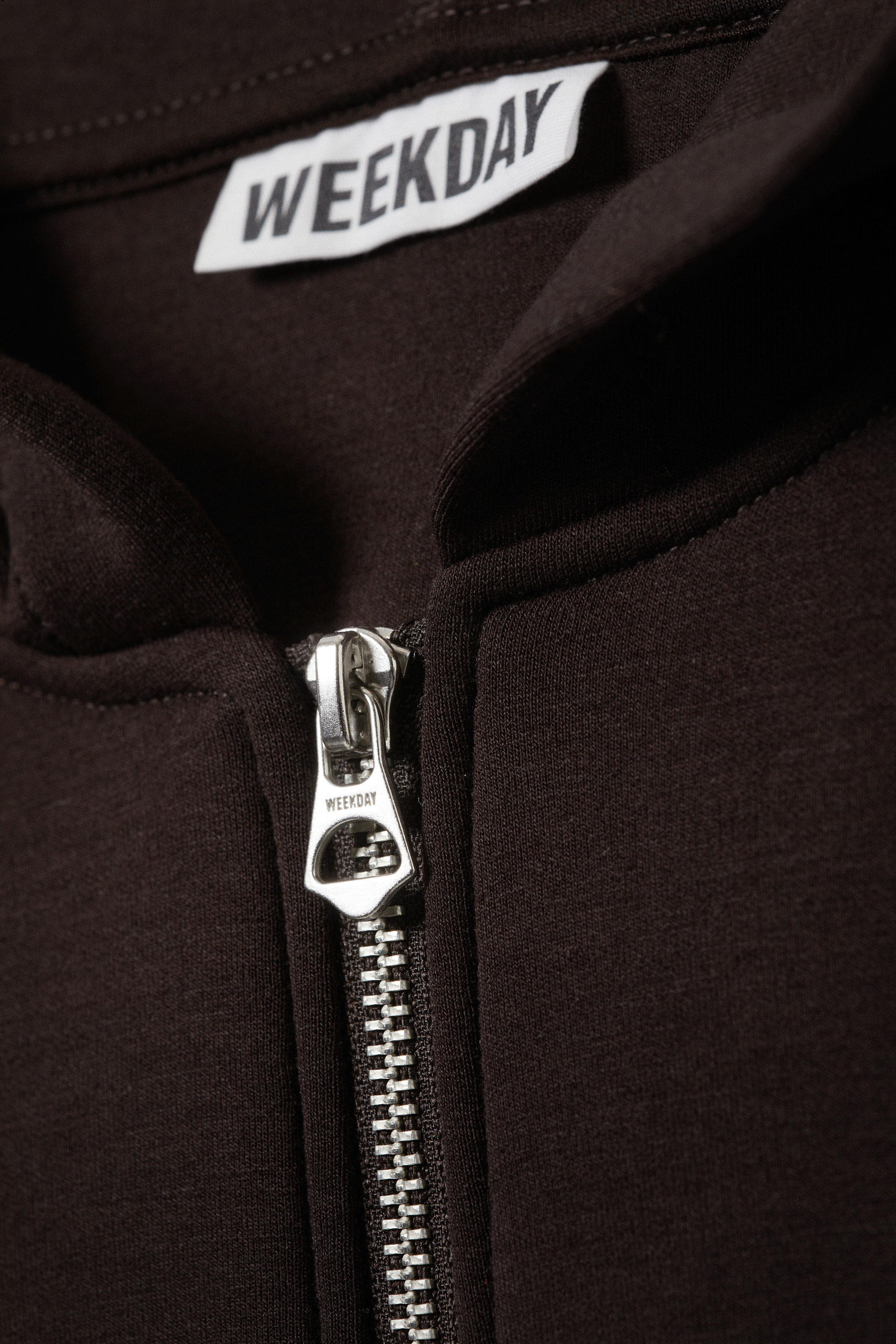 Dark Brown - Simon Scuba Zip Hoodie - 8