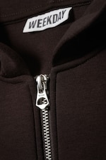 Dark Brown - Simon Scuba Zip Hoodie - 6