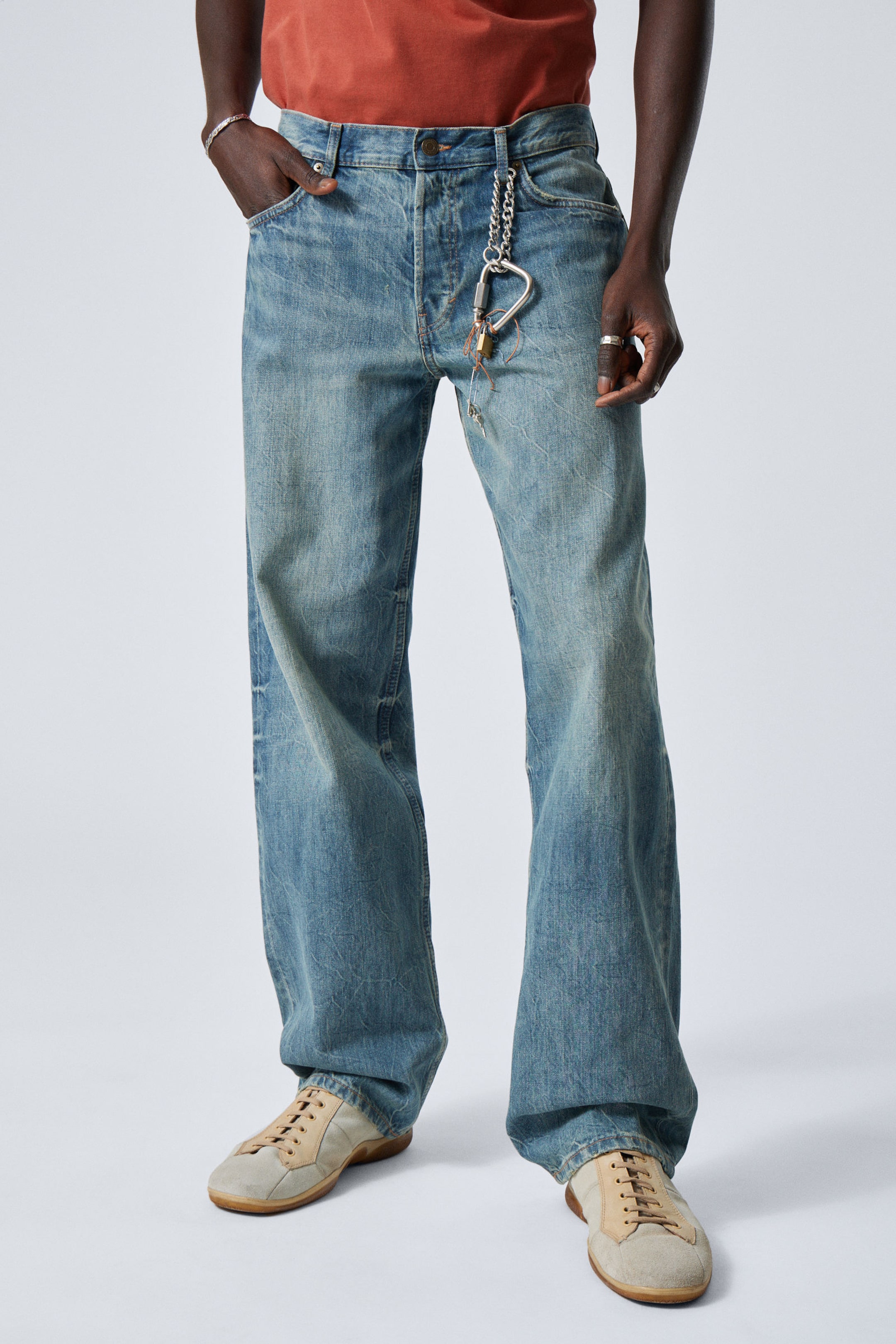 #79829D - Sphere Low Rise Loose Straight Leg Jeans - 2