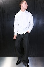 White - Relaxed Boxy Poplin Shirt - 1