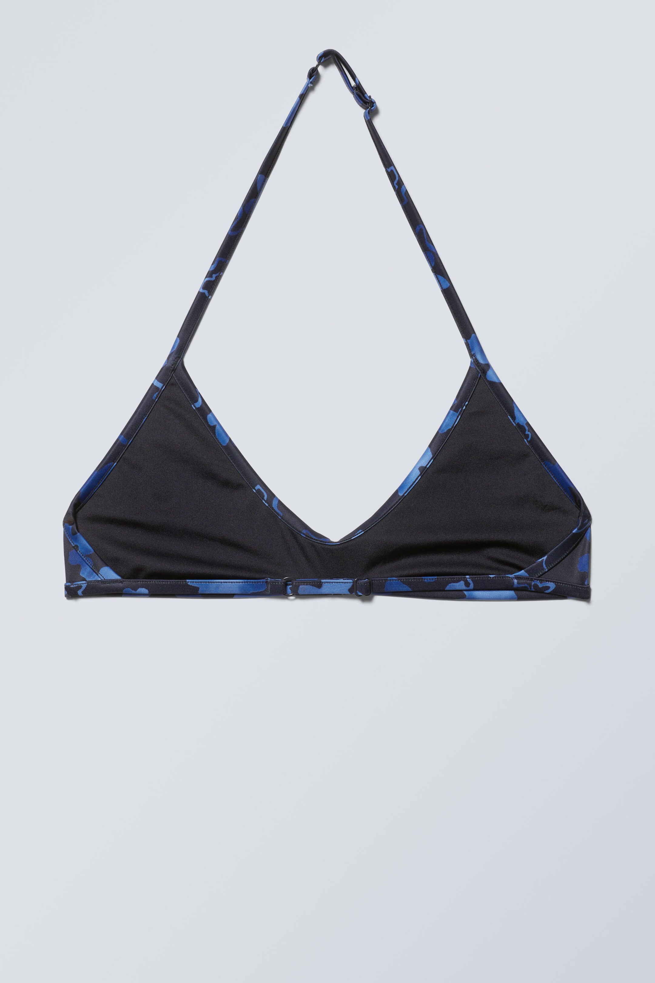 Midnight Flower - Bedrucktes Neckholder-Bikinitop - 1