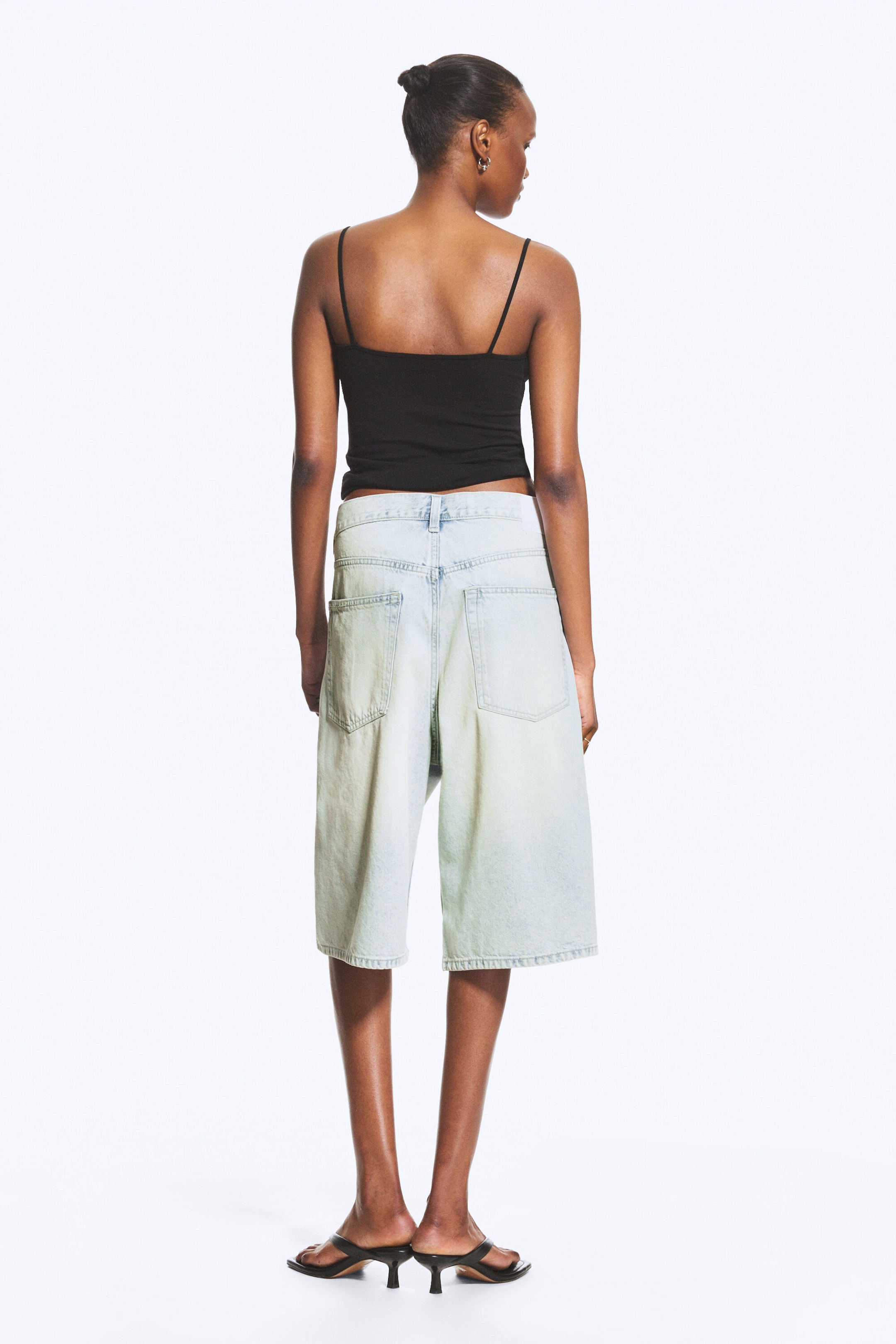 Citizen Blue – lyseblå - Astro mid rise løse baggy denimshorts - 3