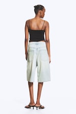 Citizen Blue – lyseblå - Astro mid rise løse baggy denimshorts - 3