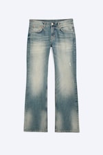 Chill Blue - Mellanblå - Sky Low Waist Regular Bootcut Jeans - 5