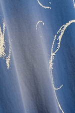 Blau - Oversized T-Shirt mit Print - 5
