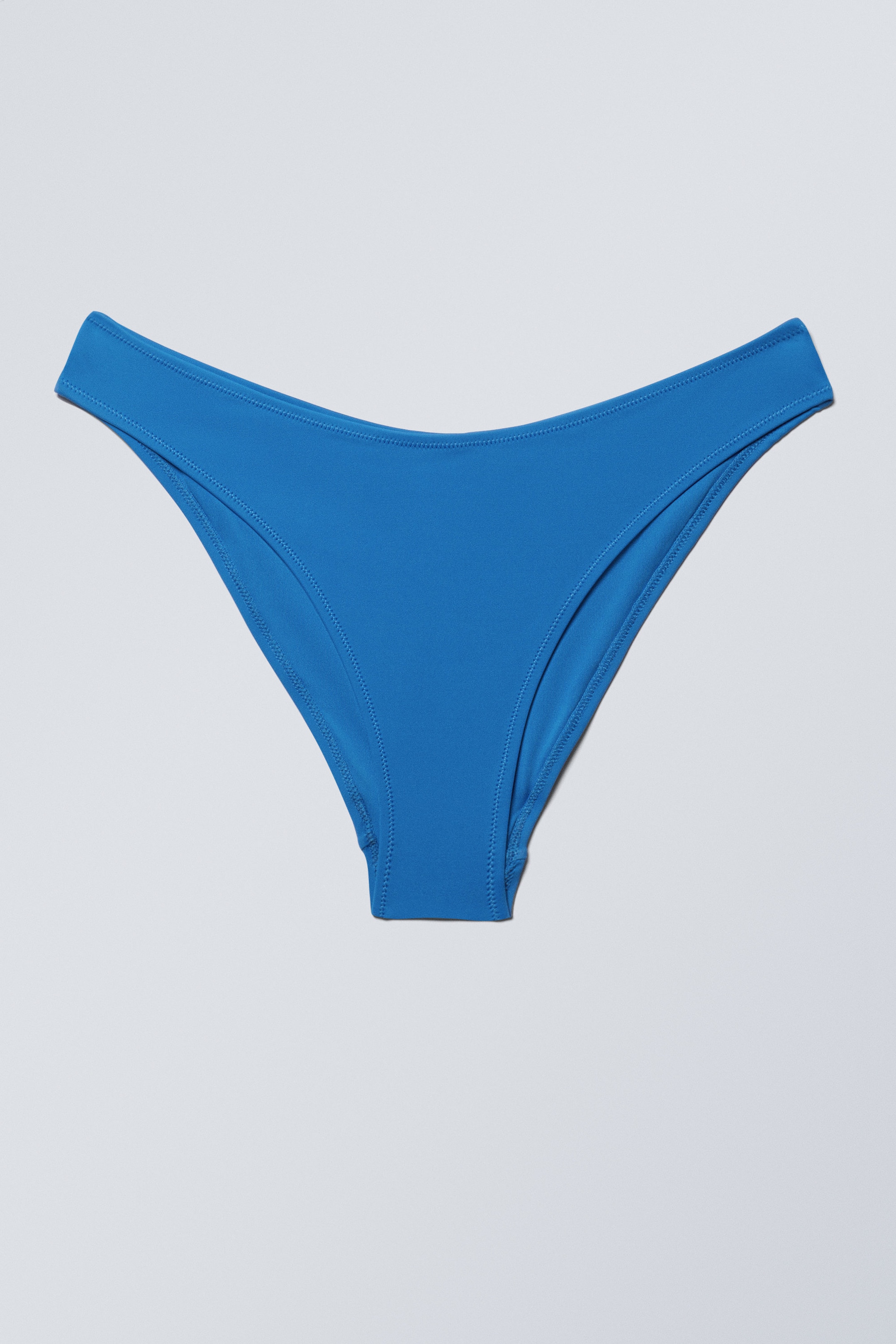 Leuchtendes Blau - Bikinihöschen mit tiefem Ausschnitt