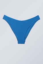 Leuchtendes Blau - Bikinihöschen mit tiefem Ausschnitt - 0