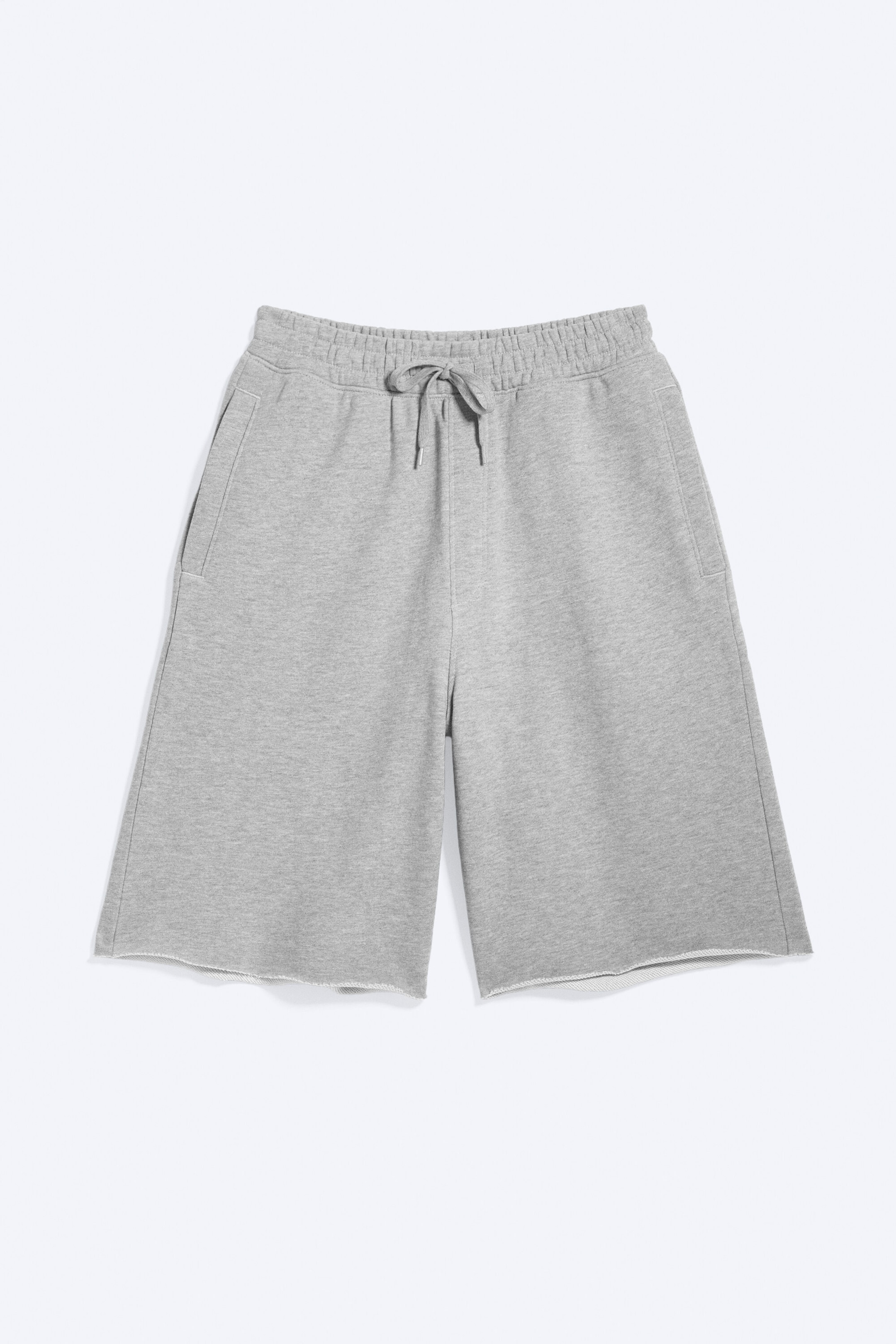 Licht oudgrijs gemêleerd - Baggy jersey skateshort - 3