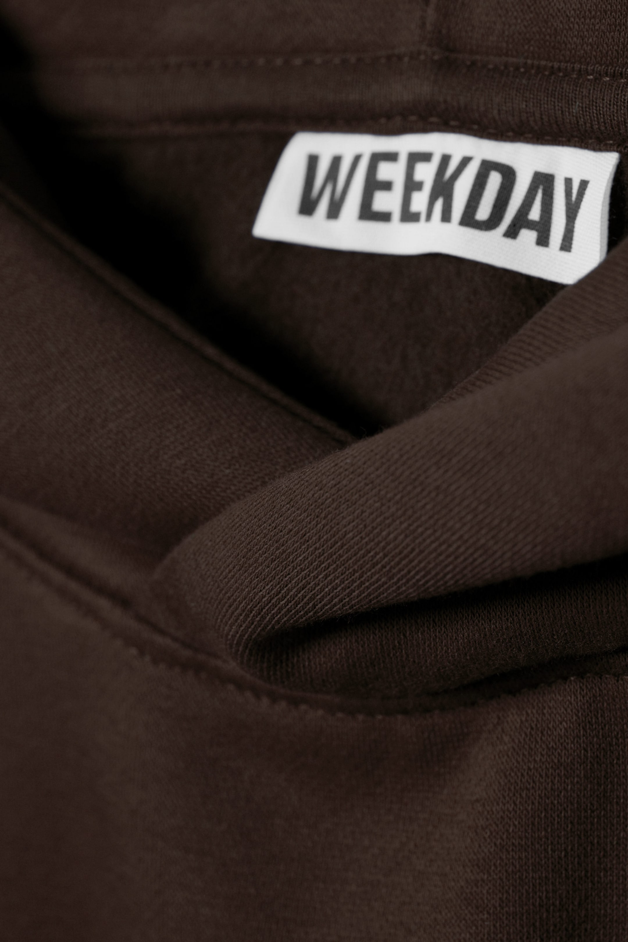 Dark Brown - Oversized Heavy Cotton Fleece Hoodie - 4