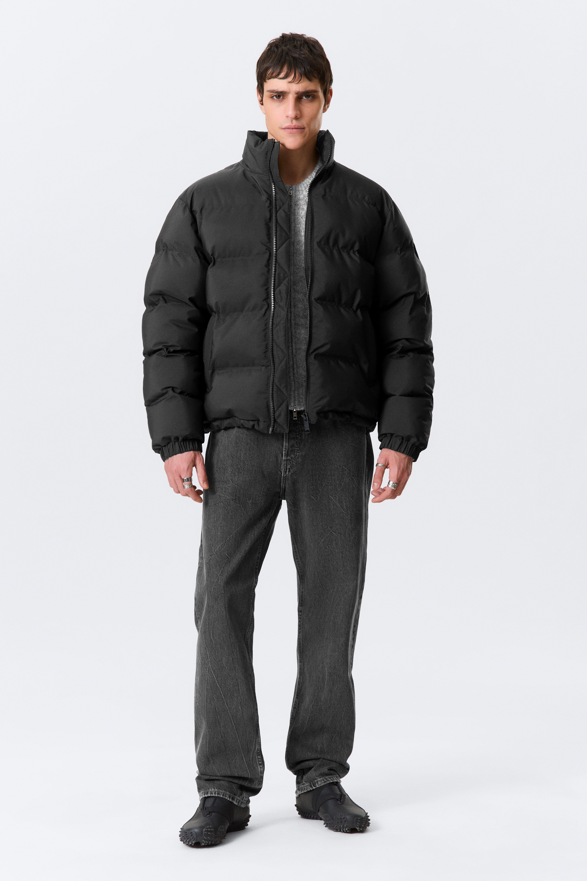 Cole Puffer Jacket - Black