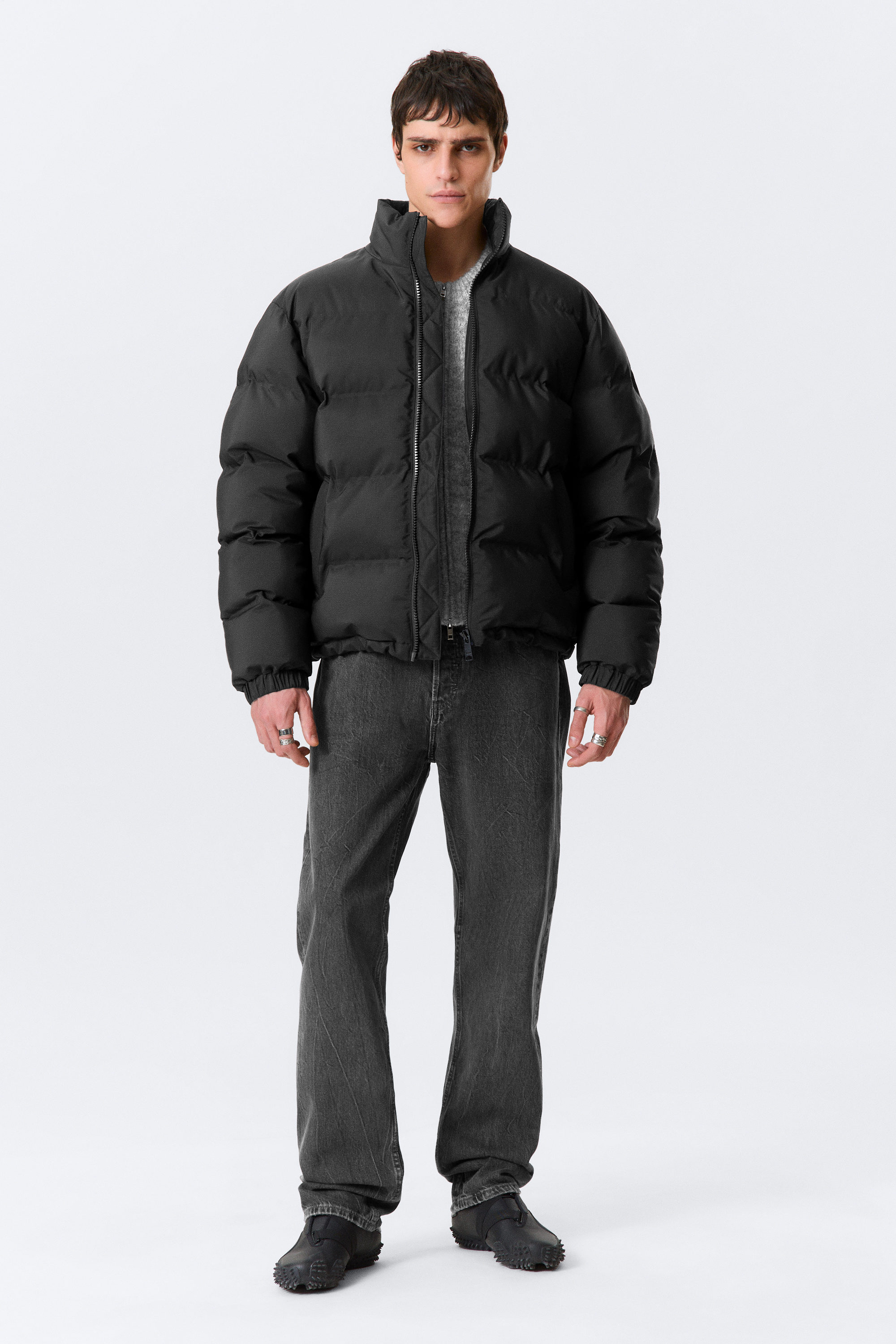 Black - Cole Puffer Jacket - 2