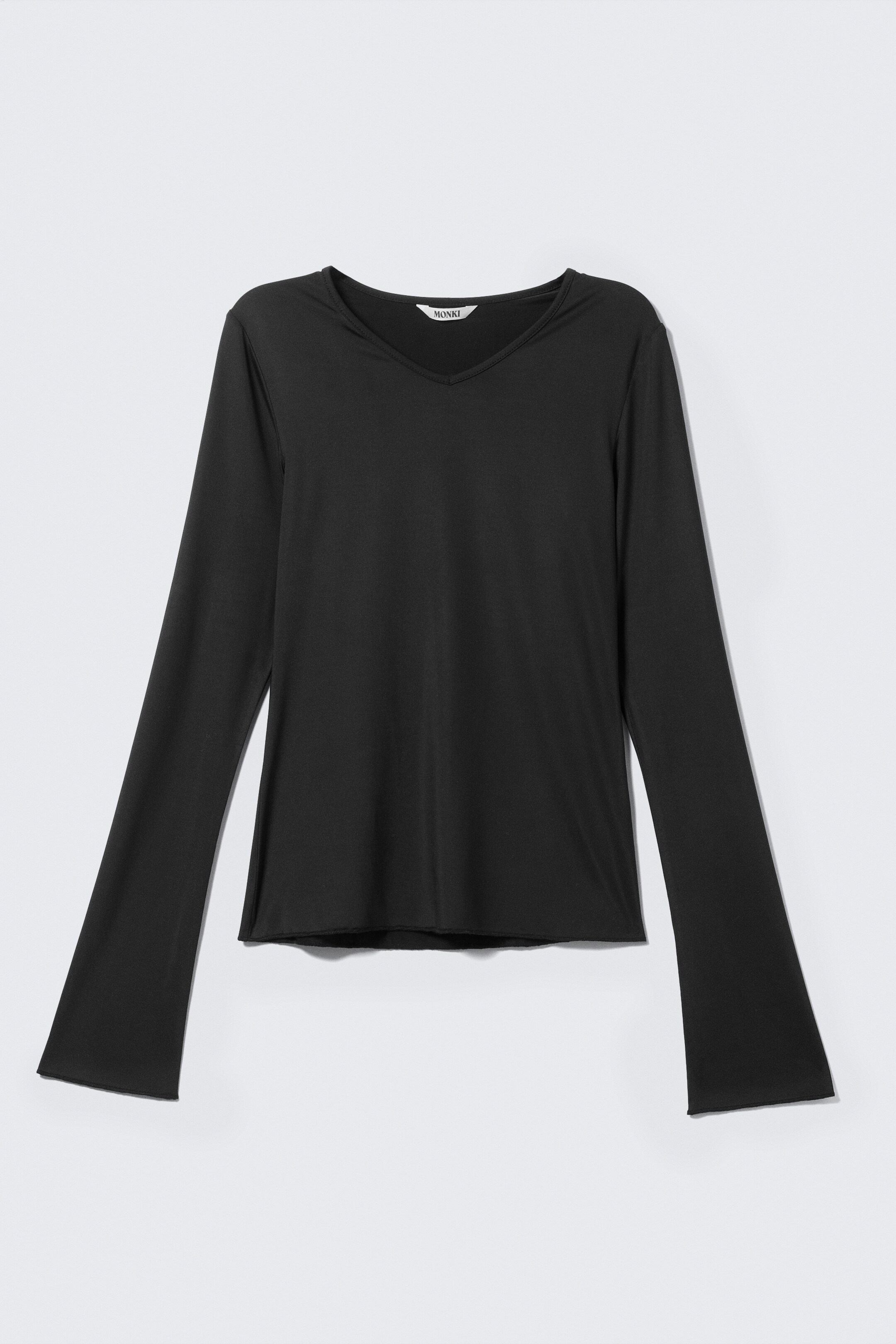 Ingrandisci l'immagine: Long-Sleeved V-Neck Top - Black - DONNA | H&M CH 4